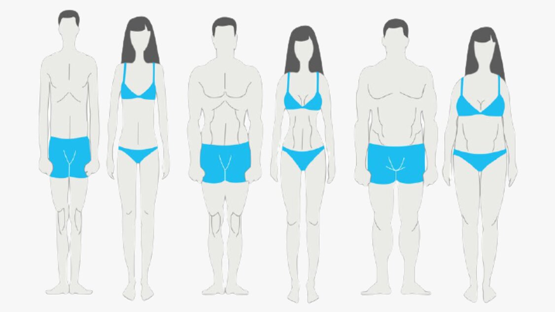 تعرف على نوع جسمك ما هي أنواع الجسم الثلاثة رجال نساء؟